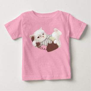 Katze am Telefon Baby T-shirt