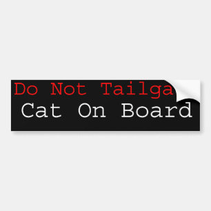 Katze an Bord Autoaufkleber