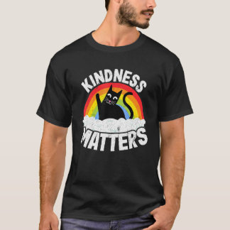 Katze Anti Mobbing Regenbogen Freundlichkeit ist w T-Shirt