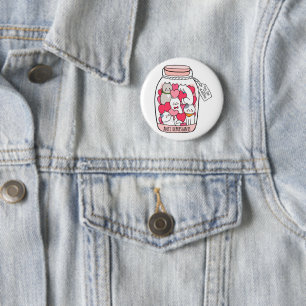Katze Antidepressiv Funny Cat Lover Geschenk Button