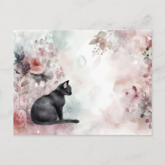 Katze Aquarell Postkarte