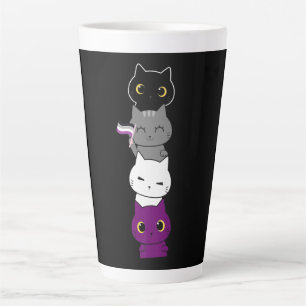 Katze Asexueller Stolz Niedliche Ace Flag Tierfü Milchtasse