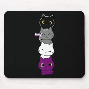 Katze Asexueller Stolz Niedliche Ace Flag Tierfü Mousepad