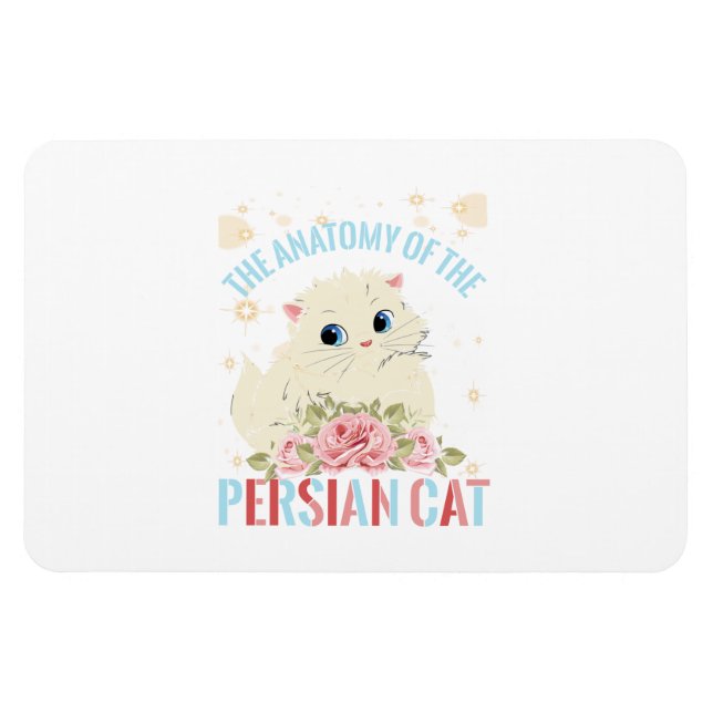 Katze ästhetisch, die Anatomie der persischen Katz Magnet (Horizontal)