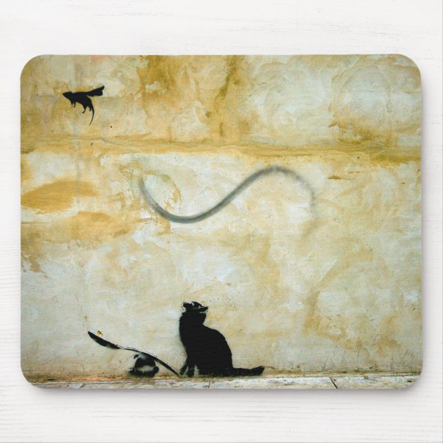 Katze auf dem Jagdmäusepad Mousepad (Vorne)