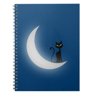 Katze auf dem Mond Notizblock