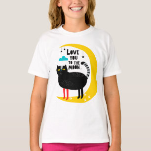 Katze auf dem Mond T-Shirt