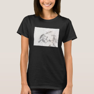 Katze auf dem Rücken mit Pasten oben T-Shirt