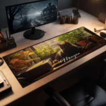 Katze auf dem Schreibtisch Personalisiert