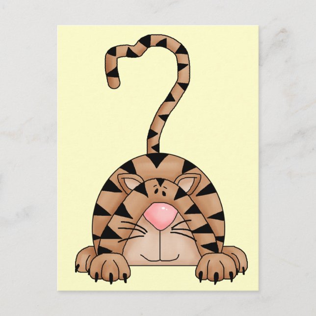 Katze auf der Beute Postkarte (Vorderseite)