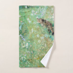 Katze auf der Sommerwiese, Bruno Liljefors Handtuch
