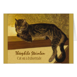 Katze auf einem Balustrade CC0575 Théophile Steinl