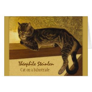 Katze auf einem Balustrade CC0575 Théophile Steinl