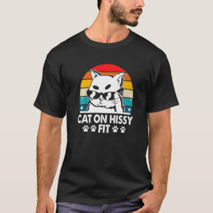 Katze auf Hysterische Anfälle Katzen Humor Kätzche T-Shirt