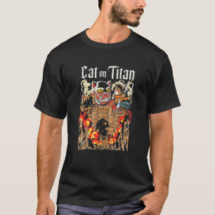 Katze auf japanischem Stil T-Shirt