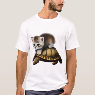 Katze auf Schildkröte Kopie Kopie T-Shirt