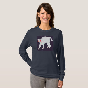 KATZE AUFGESCHALTET! Frauen Langschläfchen T-Shirt