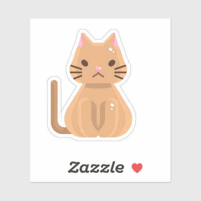 Katze Aufkleber (Blatt)