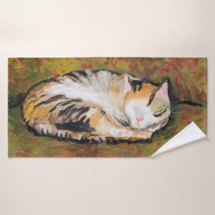 Katze, August Macke Badetuch Badehandtuch