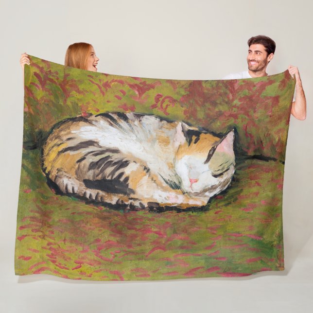 Katze, August Macke Fleece Blanket (Beispiel)