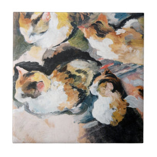 Katze, August Macke Fliese