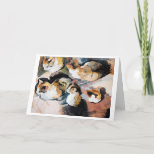 Katze, August Macke Karte