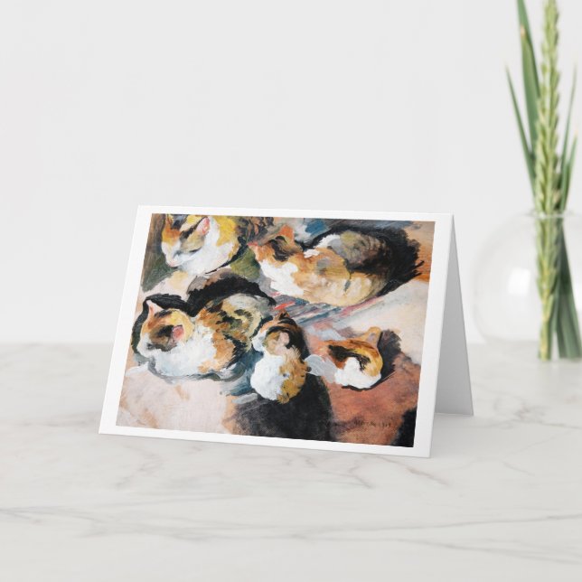 Katze, August Macke Karte (Vorderseite)