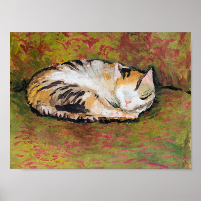 Katze, August Macke Poster (Vorne)
