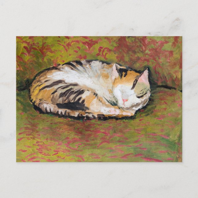 Katze, August Macke Postkarte (Vorderseite)
