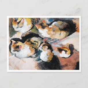 Katze, August Macke Postkarte