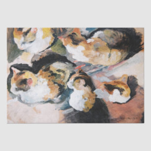 Katze, August Macke Seidenpapier