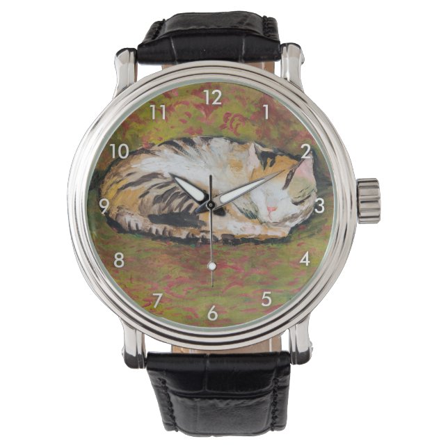 Katze, August Macke Watch Armbanduhr (Vorderseite)