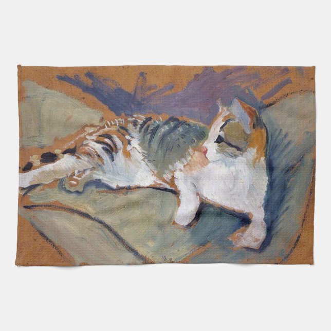 Katze, August Makke Küchentücher (Horizontal)