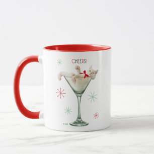 Katze aus Martini-Glas Tasse