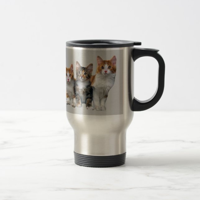 Katze außerhalb der Kasten-Tasse Reisebecher (Rechts)