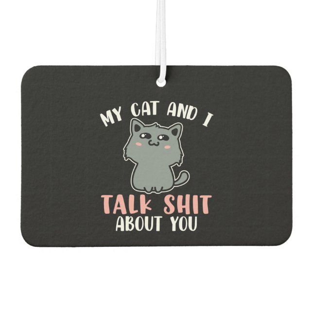 Katze Autolufterfrischer (Vorderseite)