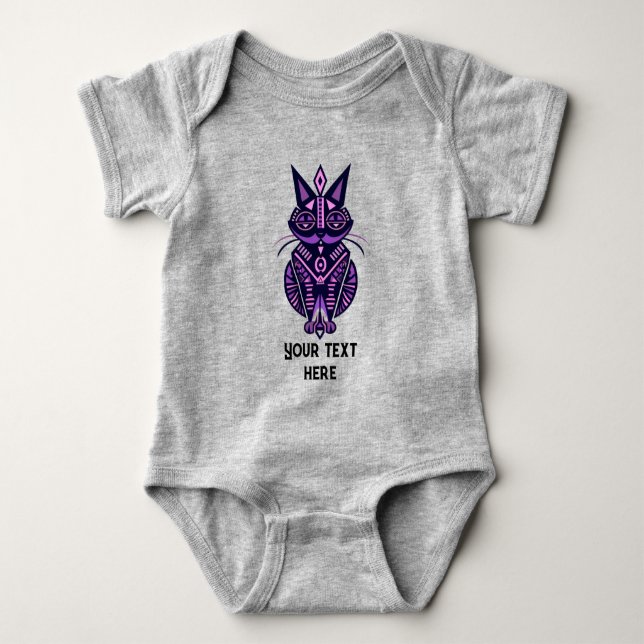 Katze Baby Strampler (Vorderseite)