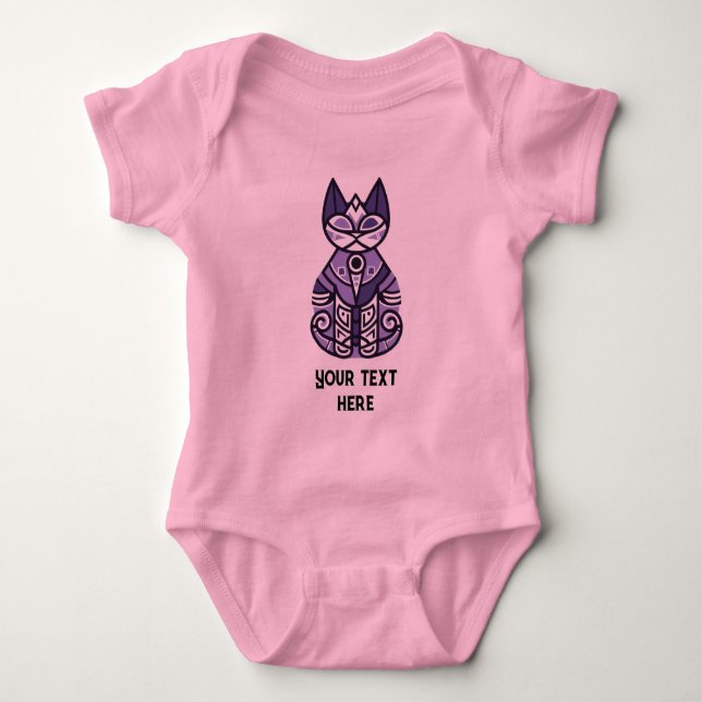 Katze Baby Strampler (Vorderseite)
