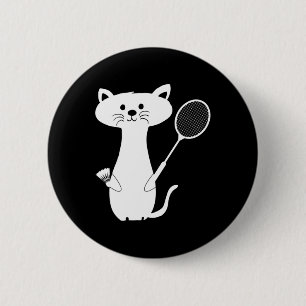 Katze Badminton Shuttle für Männer Frauen Kinder Button