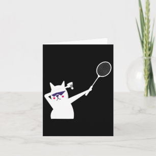 Katze Badminton Shuttle für Männer Frauen Kinder Karte