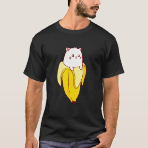 Katze Banane Kätzchen Liebhaber Lustig Neko Hausti T-Shirt