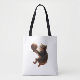 Katze Basketball spielen Funny Cats Mama Meow Kitt
