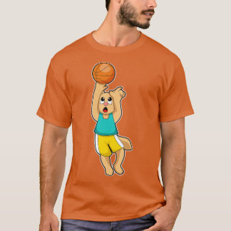 Katze bei Basketball Sports 2 T-Shirt