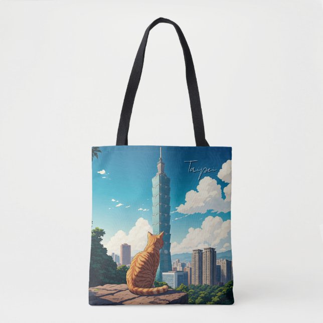 Katze bei Taipei 101 Taiwan (Vorderseite)