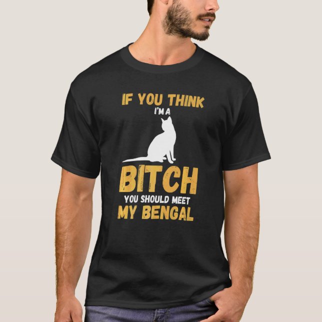 Katze Bengal  1 T-Shirt (Vorderseite)