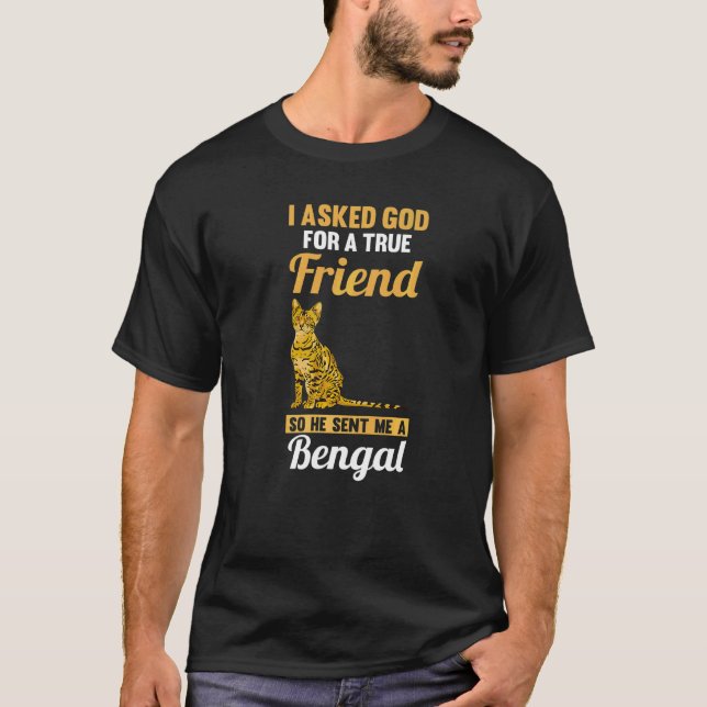 Katze Bengal  9 T-Shirt (Vorderseite)