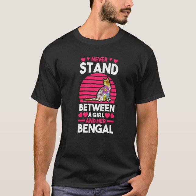 Katze Bengalen  4 T-Shirt (Vorderseite)