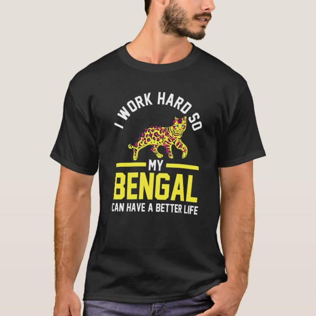 Katze Bengalkatze T-Shirt (Vorderseite)