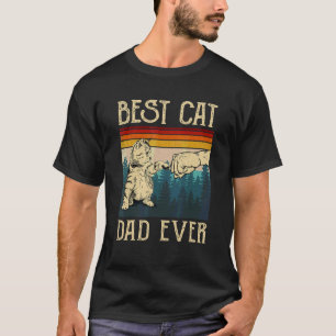 Katze bester Freund Papa jemals Vintage süße Kitty T-Shirt