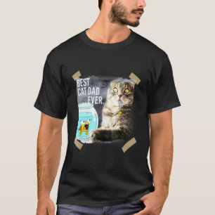 Katze Bester Katzenvater Allerzeiten Katze Isst Do T-Shirt